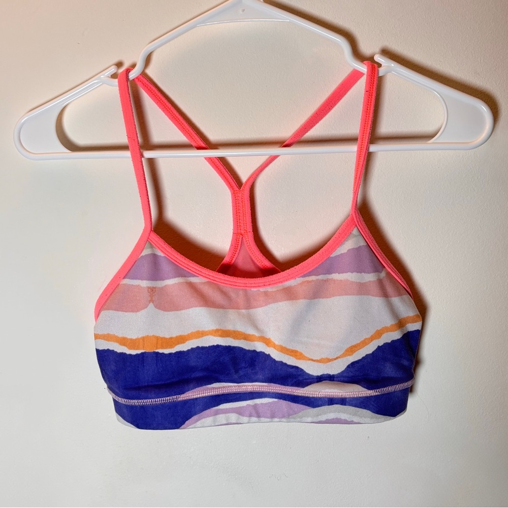 🌸Lululemon Printed Y Spirts Bra🌸